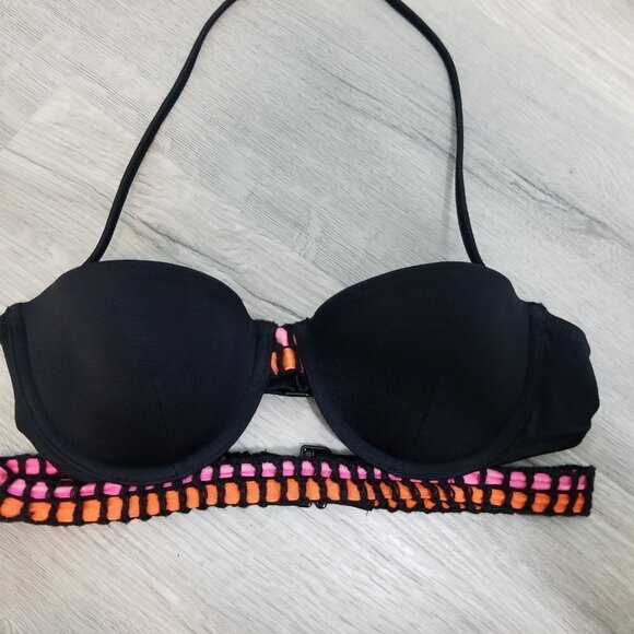 32B Victoria's Secret Hottie Halter Swimsuit neon - Picture 3 of 13